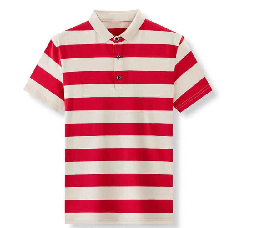 100% cotton yard dyed stripe Polo shirt 