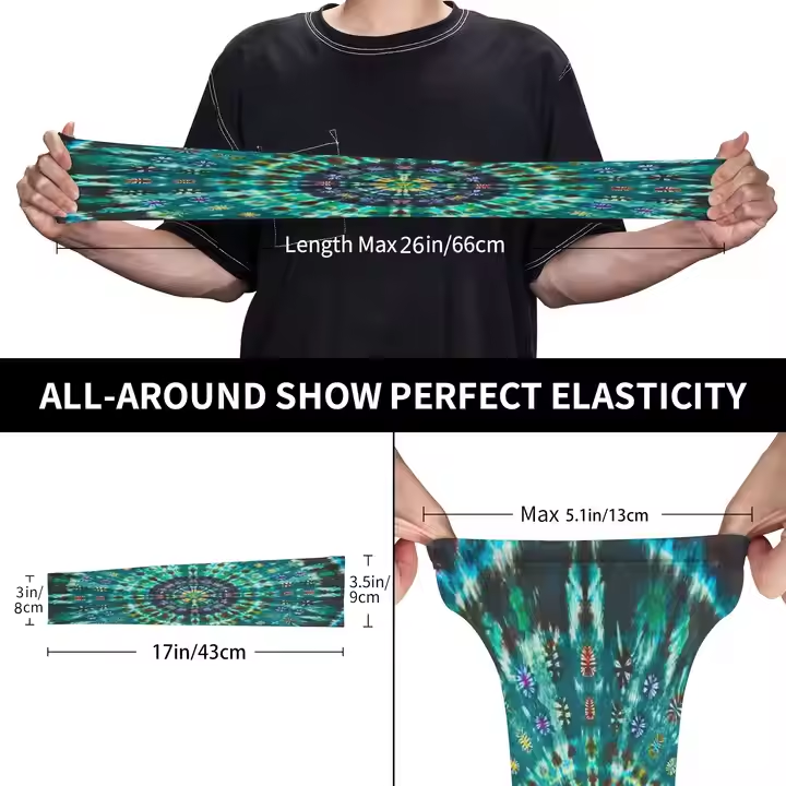 custom soft four sided elastic fabric po